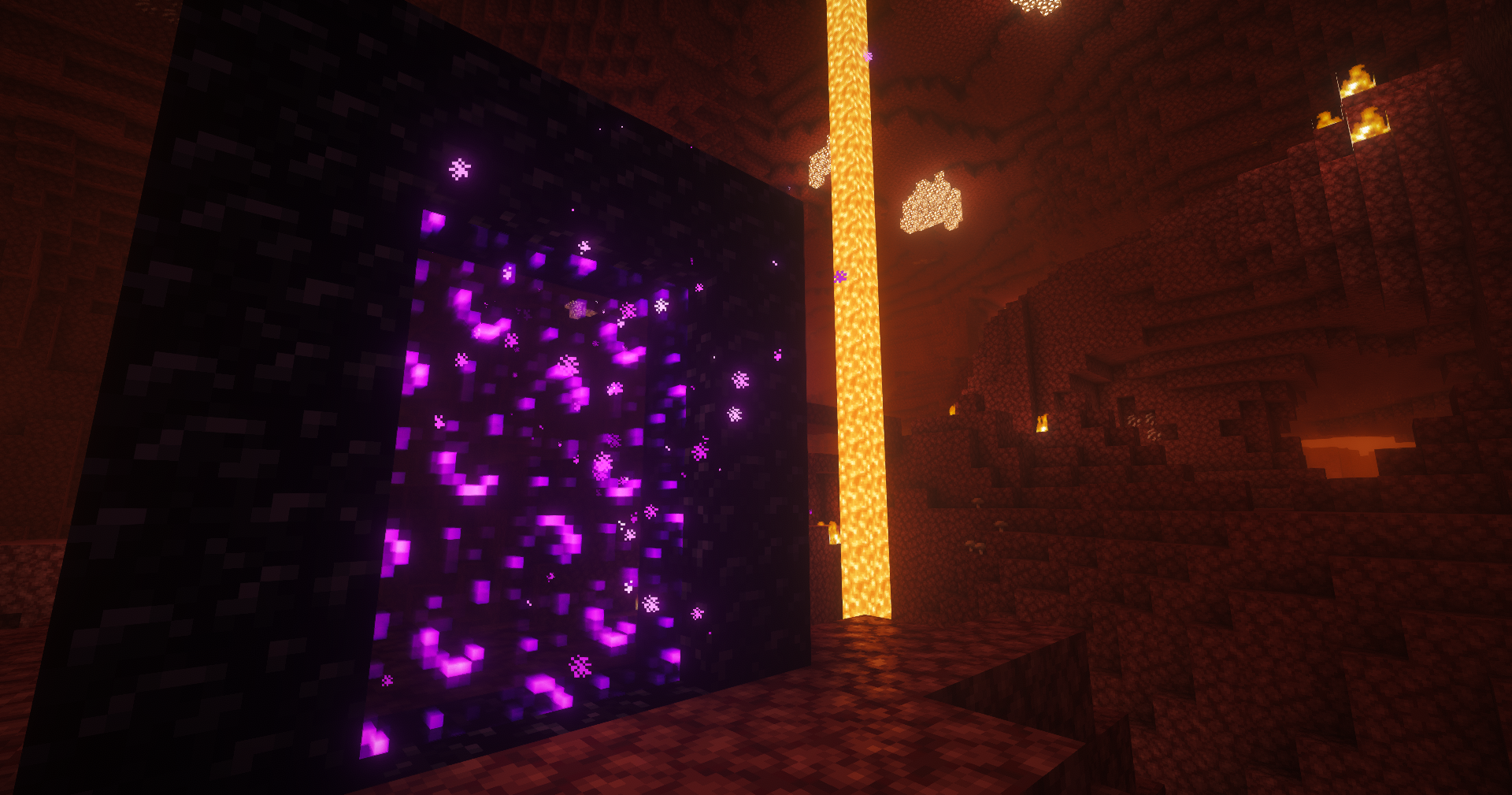 Maymunya Nether dünyasından bir görüntü